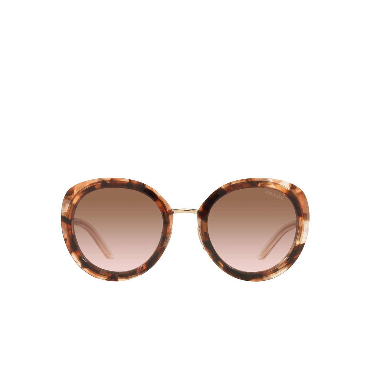 Prada® Oval Sunglasses: PR 54YS color Caramel Tortoise 04Y0A6 - front view.