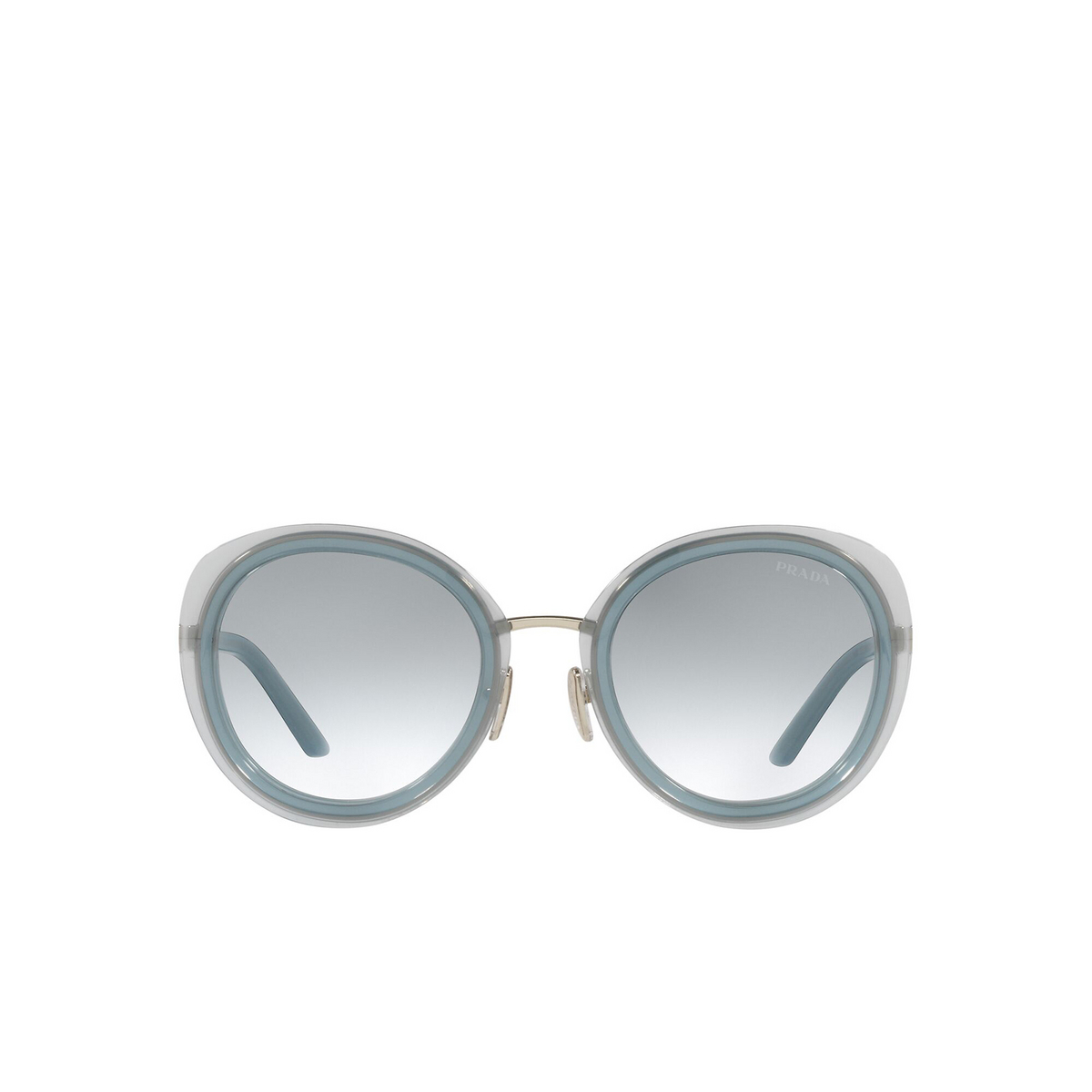 Prada® Oval Sunglasses: PR 54YS color Ceruleo Opal 06Y03O - front view.