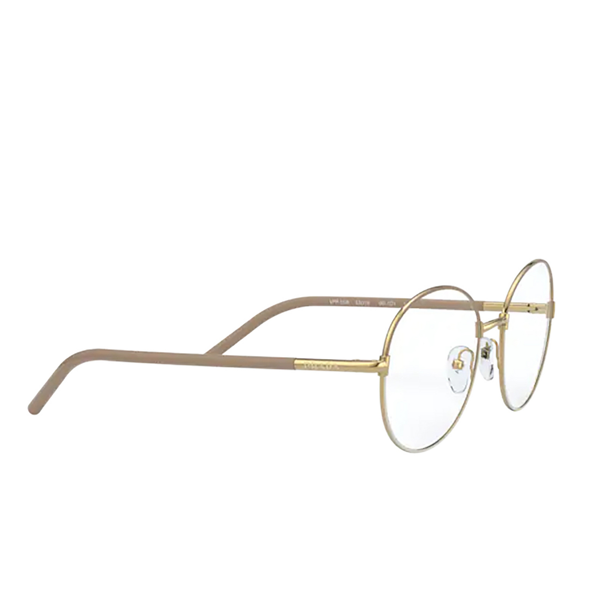 Prada PR 55WV Eyeglasses 06I1O1 BEIGE / WHITE - three-quarters view