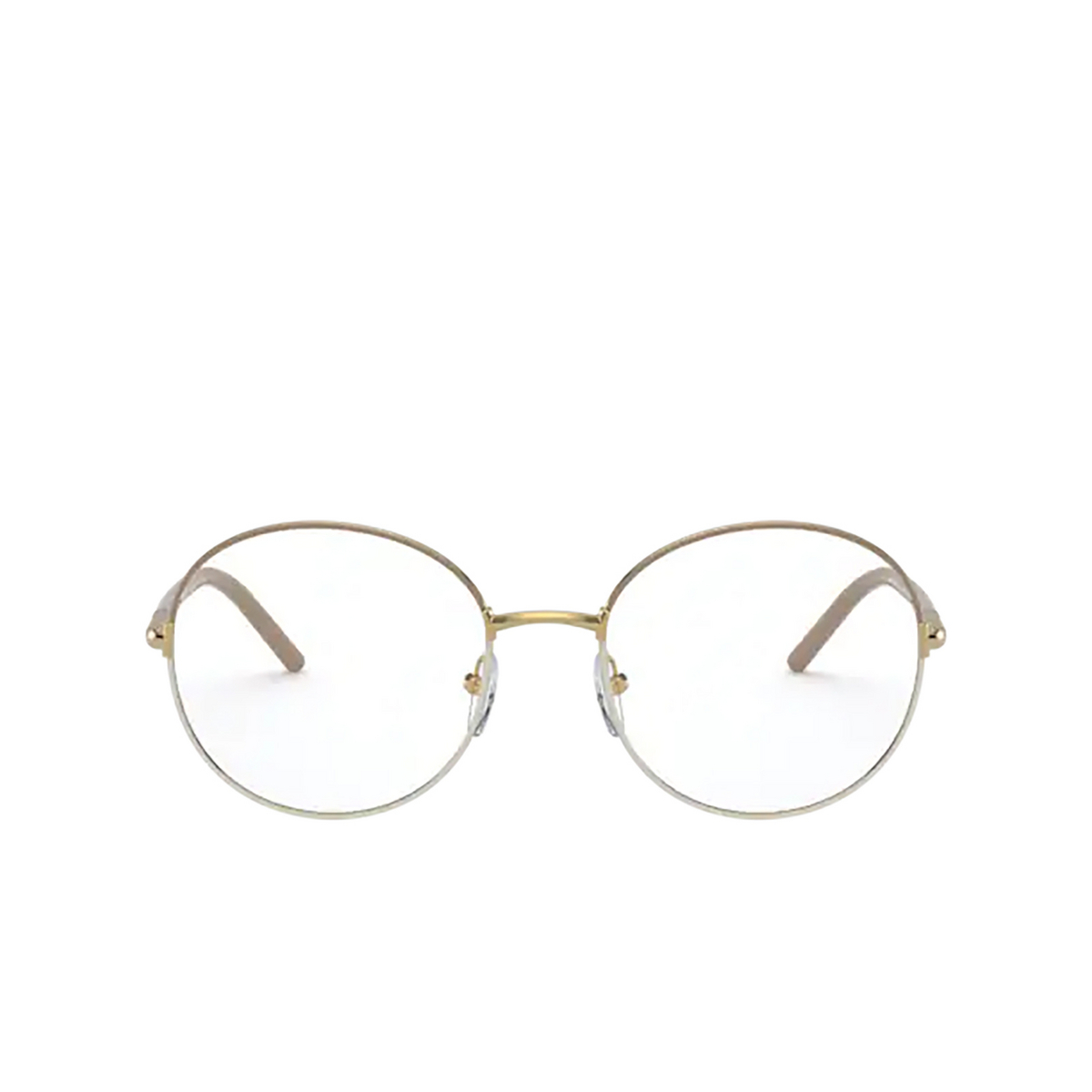 Prada PR 55WV Eyeglasses 06I1O1 BEIGE / WHITE - front view