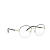 Prada PR 55WV Eyeglasses 07I1O1 black / white - product thumbnail 2/4