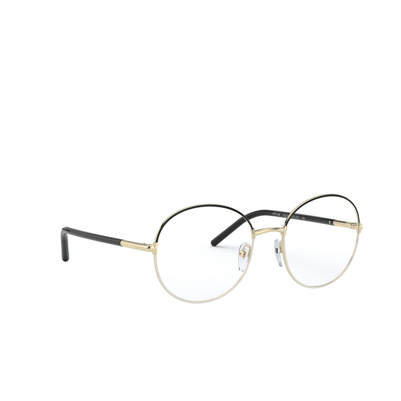 Prada PR 55WV Eyeglasses 07I1O1 black / white - 2/4