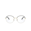 Prada PR 55WV Eyeglasses 07I1O1 black / white - product thumbnail 1/4