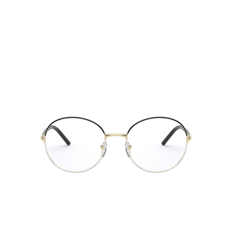 Prada PR 55WV Eyeglasses 07I1O1 black / white - 1/4