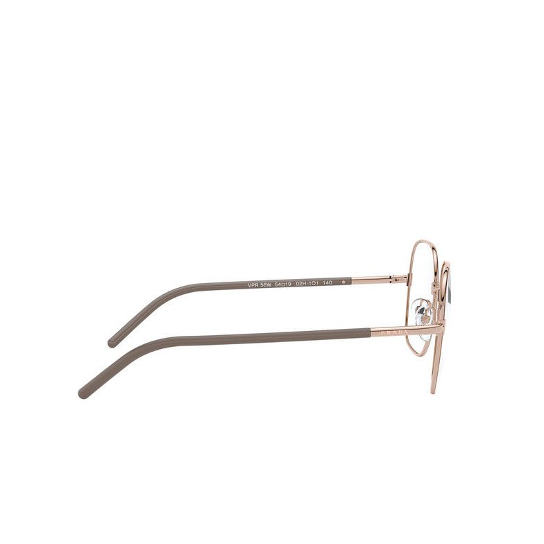 Prada PR 56WV Eyeglasses 02H1O1 brown / beige - 3/4