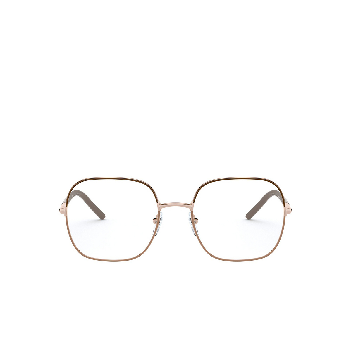 Prada PR 56WV Eyeglasses 02H1O1 Brown / Beige - front view