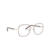 Prada® Rectangle Eyeglasses: PR 56WV color Bordeaux 09B1O1 - product thumbnail 2/3.
