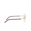 Prada® Rectangle Eyeglasses: PR 56WV color Bordeaux 09B1O1 - product thumbnail 3/3.