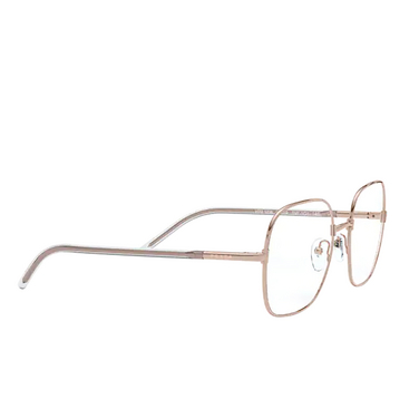 Prada PR 56WV Eyeglasses svf1o1 pink gold - three-quarters view