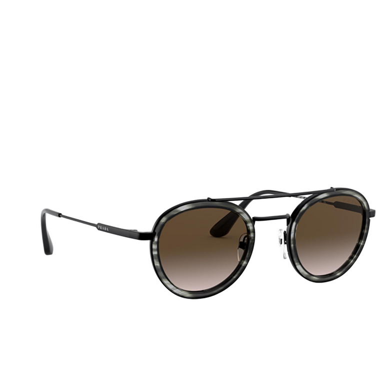 Prada PR 56XS Sunglasses 05A1X1 stripped grey / gunmetal - 2/4