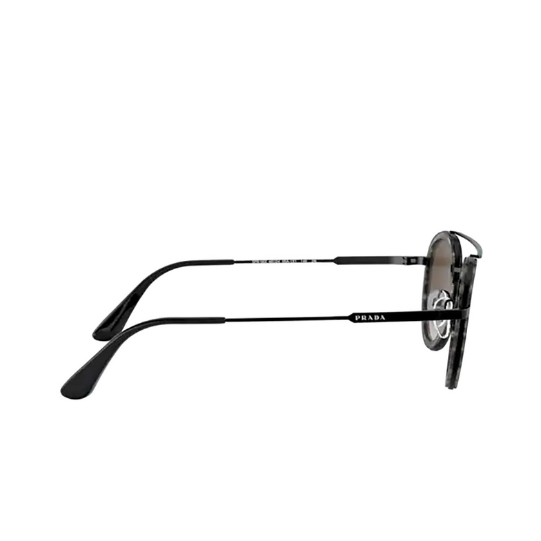 Prada PR 56XS Sunglasses 05A1X1 stripped grey / gunmetal - 3/4