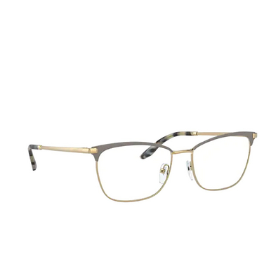 Prada PR 57WV Eyeglasses 03H1O1 brown / gold - three-quarters view