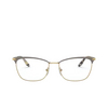 Prada PR 57WV Eyeglasses 03H1O1 brown / gold - product thumbnail 1/4