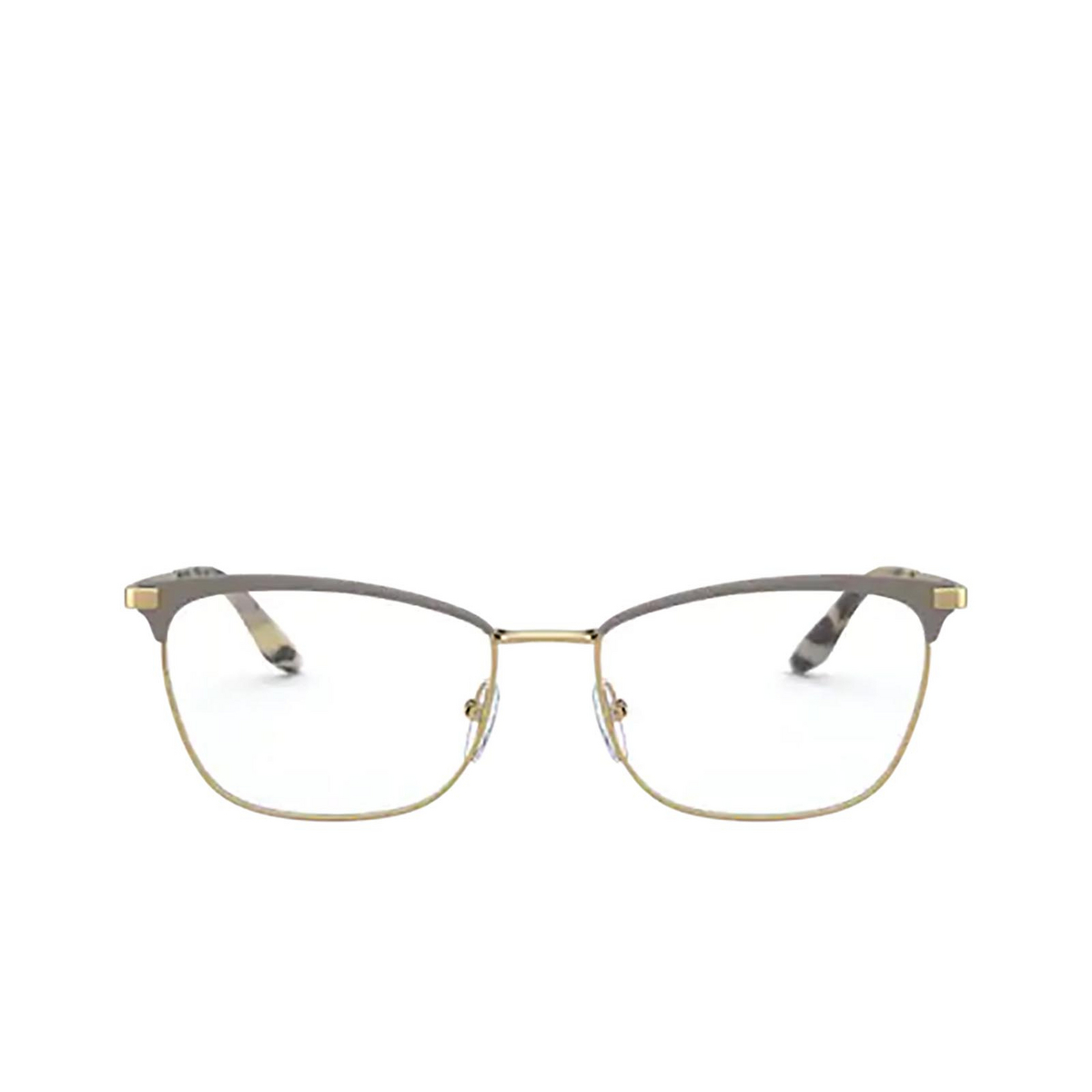 Prada PR 57WV Eyeglasses 03H1O1 Brown / Gold - front view