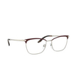Prada PR 57WV Eyeglasses 09B1O1 bordeaux / pale gold - product thumbnail 2/4