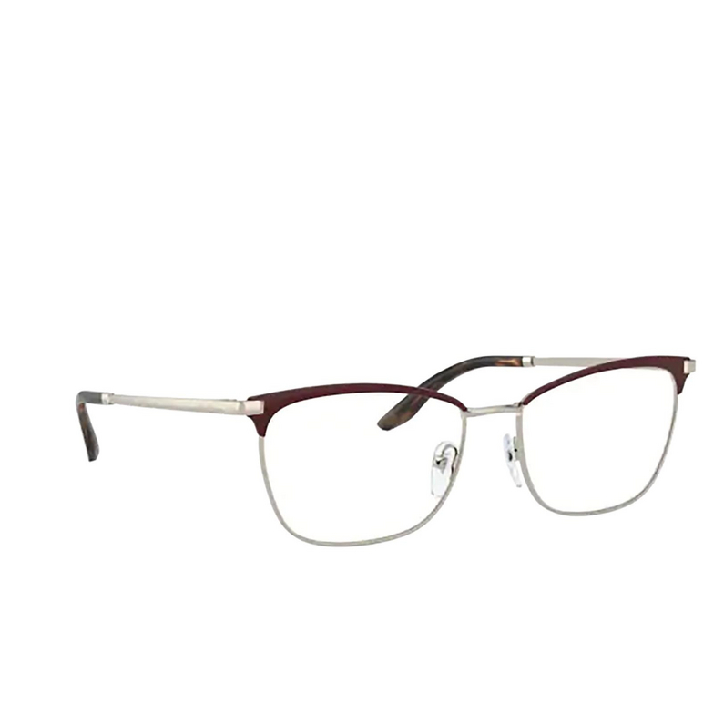 Prada PR 57WV Eyeglasses 09B1O1 bordeaux / pale gold - 2/4
