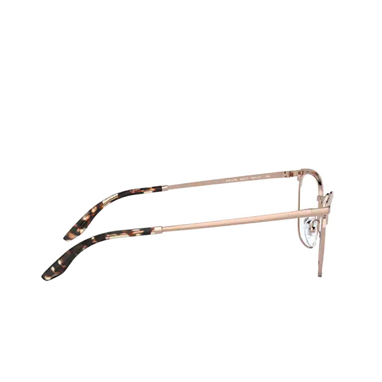 Prada PR 57WV Eyeglasses YEP1O1 pink / pink gold - 3/4