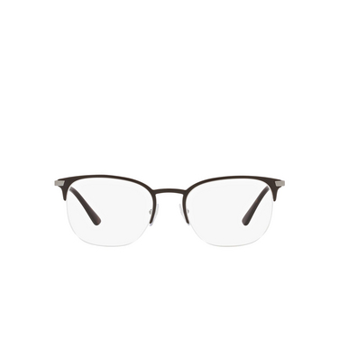 Prada PR 57YV Eyeglasses 02Q1O1 matte brown - front view