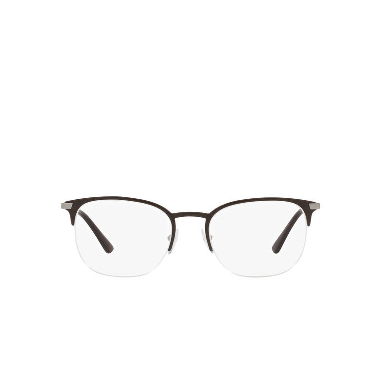Prada PR 57YV Eyeglasses 02Q1O1 matte brown - 1/4