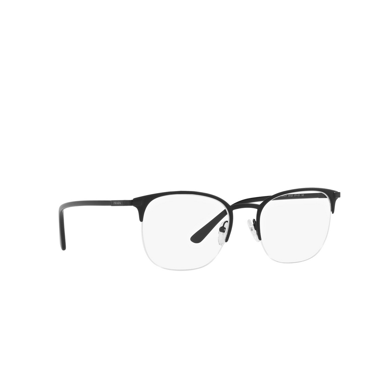 Occhiali da vista Prada PR 57YV 07F1O1 Black - tre quarti