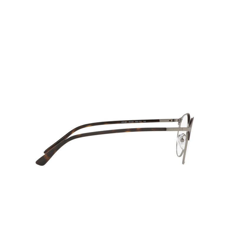 Prada PR 58YV Eyeglasses 02Q1O1 matte brown - 3/4
