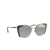 Prada PR 59VS Sunglasses 4315O0 silver / black ivory - product thumbnail 2/4