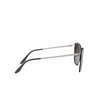 Prada PR 59VS Sunglasses 4315O0 silver / black ivory - product thumbnail 3/4
