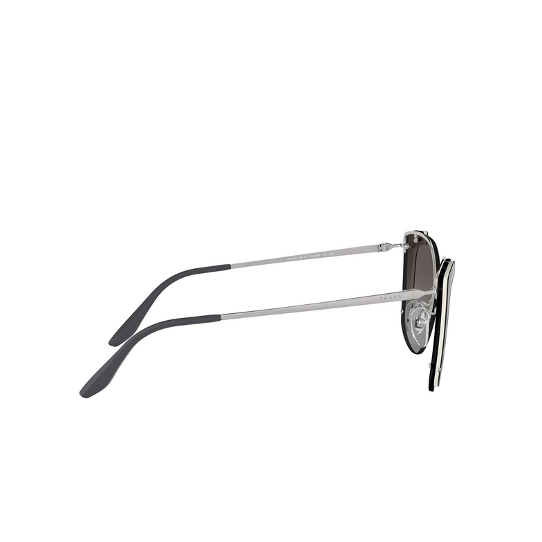 Prada PR 59VS Sunglasses 4315O0 silver / black ivory - 3/4