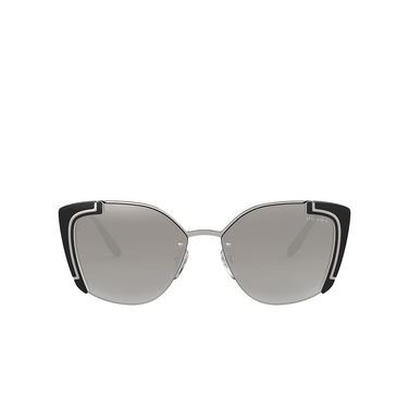 Prada PR 59VS Sunglasses 4315O0 silver / black ivory - front view