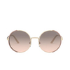 Prada PR 59XS Sunglasses 07B4K0 pale gold / matte pink - product thumbnail 1/4