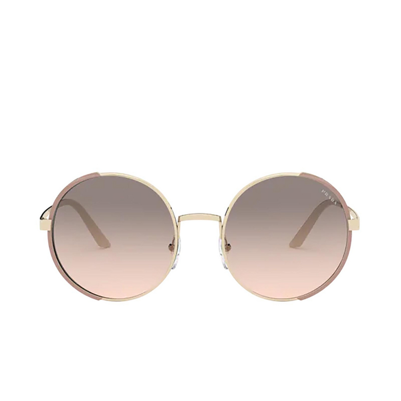 Prada PR 59XS Sunglasses 07B4K0 pale gold / matte pink - 1/4