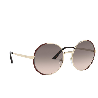 Prada PR 59XS Sunglasses KOF3D0 pale gold / brown - three-quarters view
