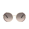 Prada PR 59XS Sunglasses KOF3D0 pale gold / brown - product thumbnail 1/4