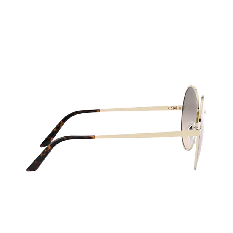 Prada PR 59XS Sunglasses KOF3D0 pale gold / brown - 3/4