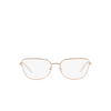 Prada PR 59YV Eyeglasses SVF1O1 pink gold - product thumbnail 1/4