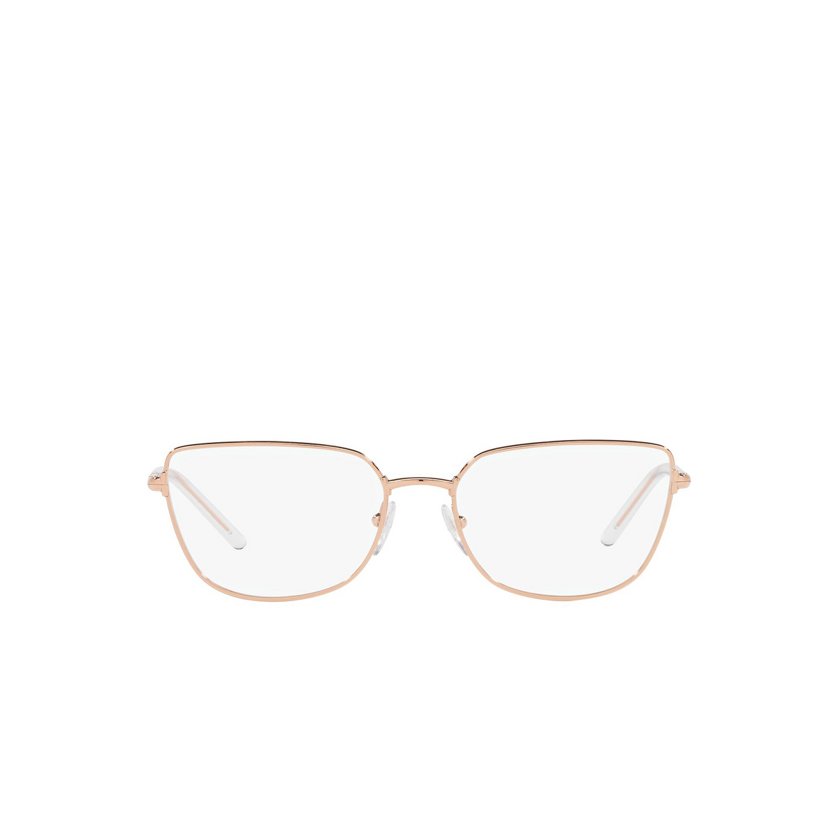 Prada® Butterfly Eyeglasses: PR 59YV color Pink Gold SVF1O1 - front view.