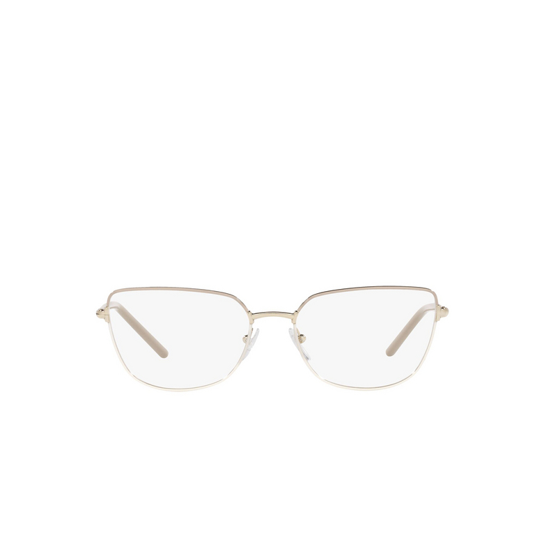 Prada PR 59YV Eyeglasses ZVN1O1 pale gold - 1/4