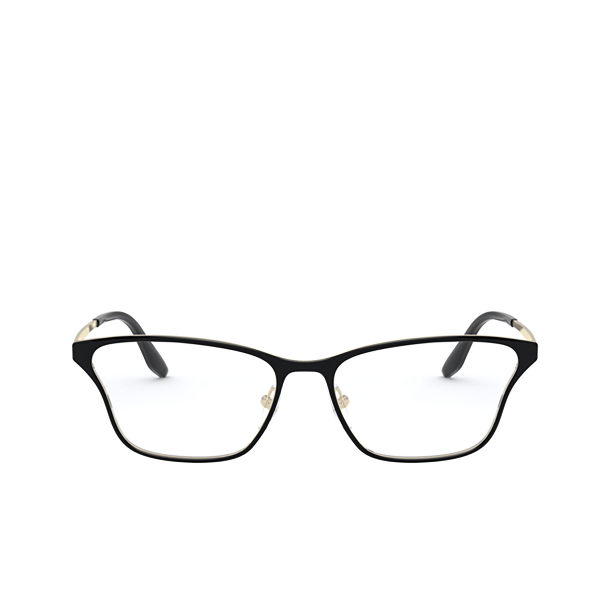 Prada® Butterfly Eyeglasses: PR 60XV color Top Black / Pale Gold AAV1O1 - 1/3.