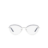 Prada PR 62WV Eyeglasses 09R1O1 bluette / silver - product thumbnail 1/4