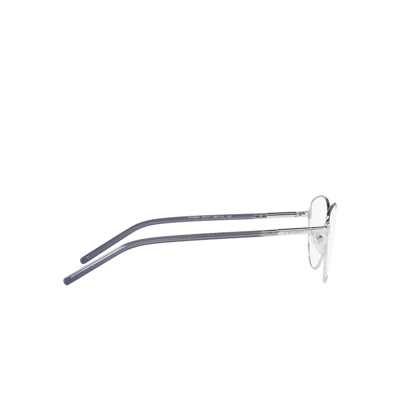 Prada PR 62WV Eyeglasses 09R1O1 bluette / silver - 3/4