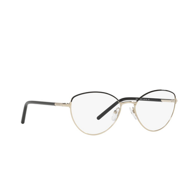Prada PR 62WV Eyeglasses AAV1O1 black - three-quarters view