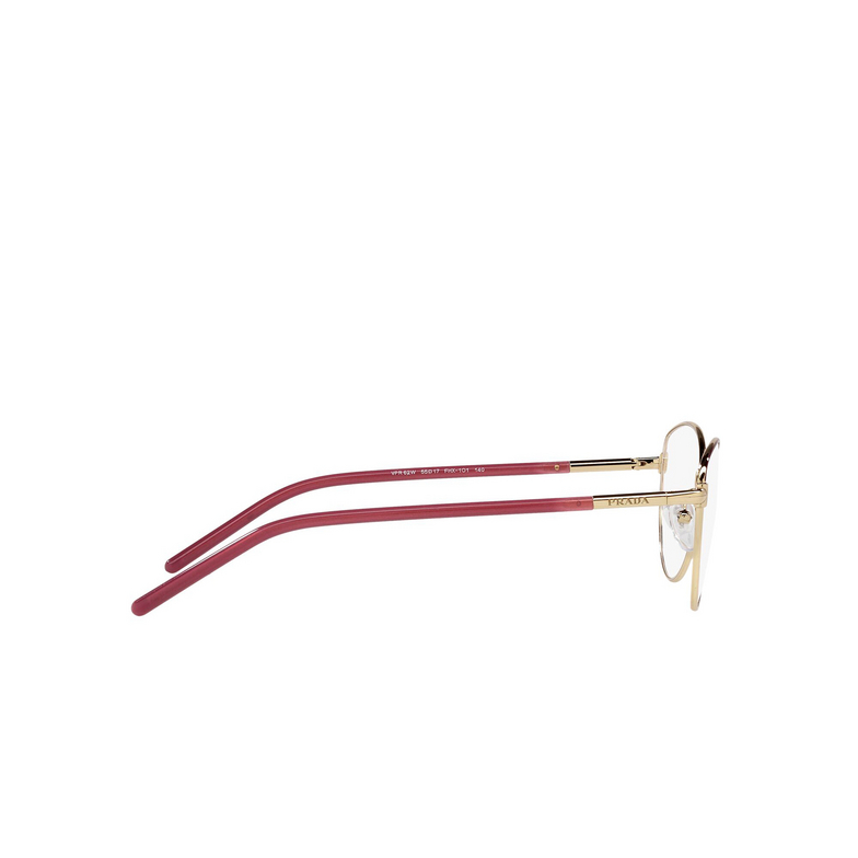 Prada PR 62WV Eyeglasses FHX1O1 bordeaux / gold - 3/4