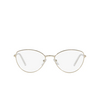 Prada PR 62WV Eyeglasses ZVN1O1 pale gold - product thumbnail 1/4