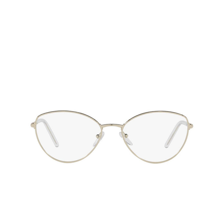 Prada PR 62WV Eyeglasses ZVN1O1 pale gold - 1/4