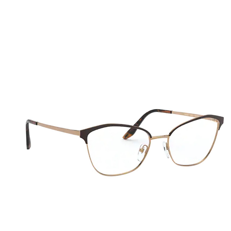 Occhiali da vista Prada PR 62XV 04E1O1 matte red / pink gold - 2/4