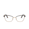 Occhiali da vista Prada PR 62XV 04E1O1 matte red / pink gold - anteprima prodotto 1/4