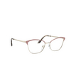 Prada PR 62XV Korrektionsbrillen 07B1O1 matte pink / pale gold - Produkt-Miniaturansicht 2/4