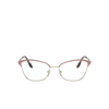 Prada PR 62XV Eyeglasses 07B1O1 matte pink / pale gold - product thumbnail 1/4