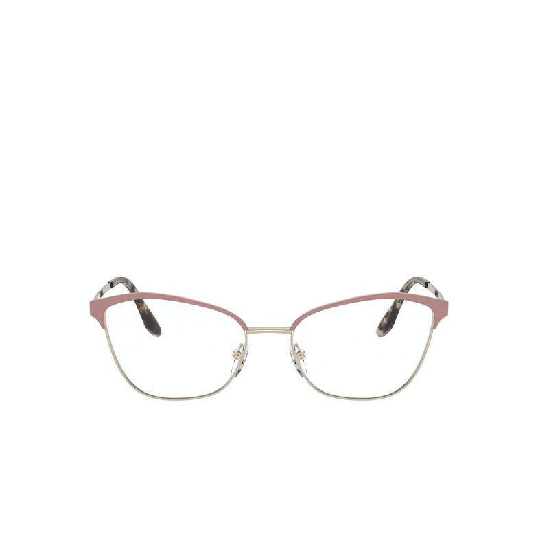 Prada PR 62XV Eyeglasses 07B1O1 matte pink / pale gold - 1/4