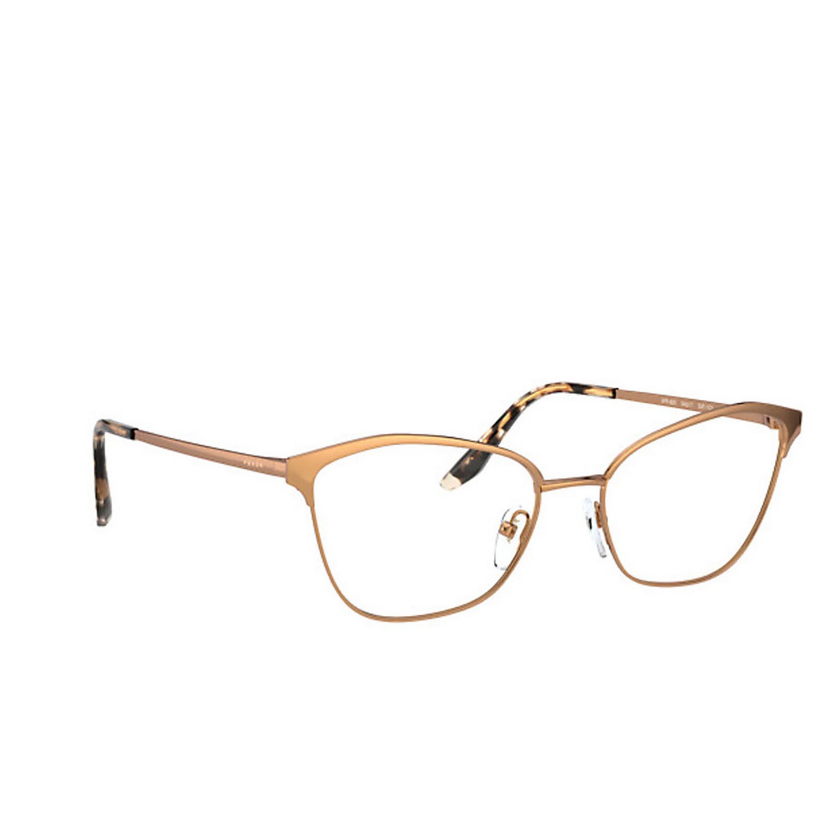 Occhiali da vista Prada PR 62XV SVF1O1 Pink Gold - tre quarti